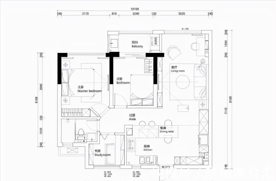 李文伟|用色彩填满三居室,舍去浮华和杂乱,让业主享受舒适的家庭生活