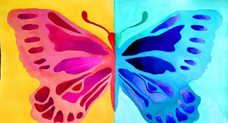 《阳光中的青时雨》:在冷暖色调编织的世界中,有春雨,也有阳光