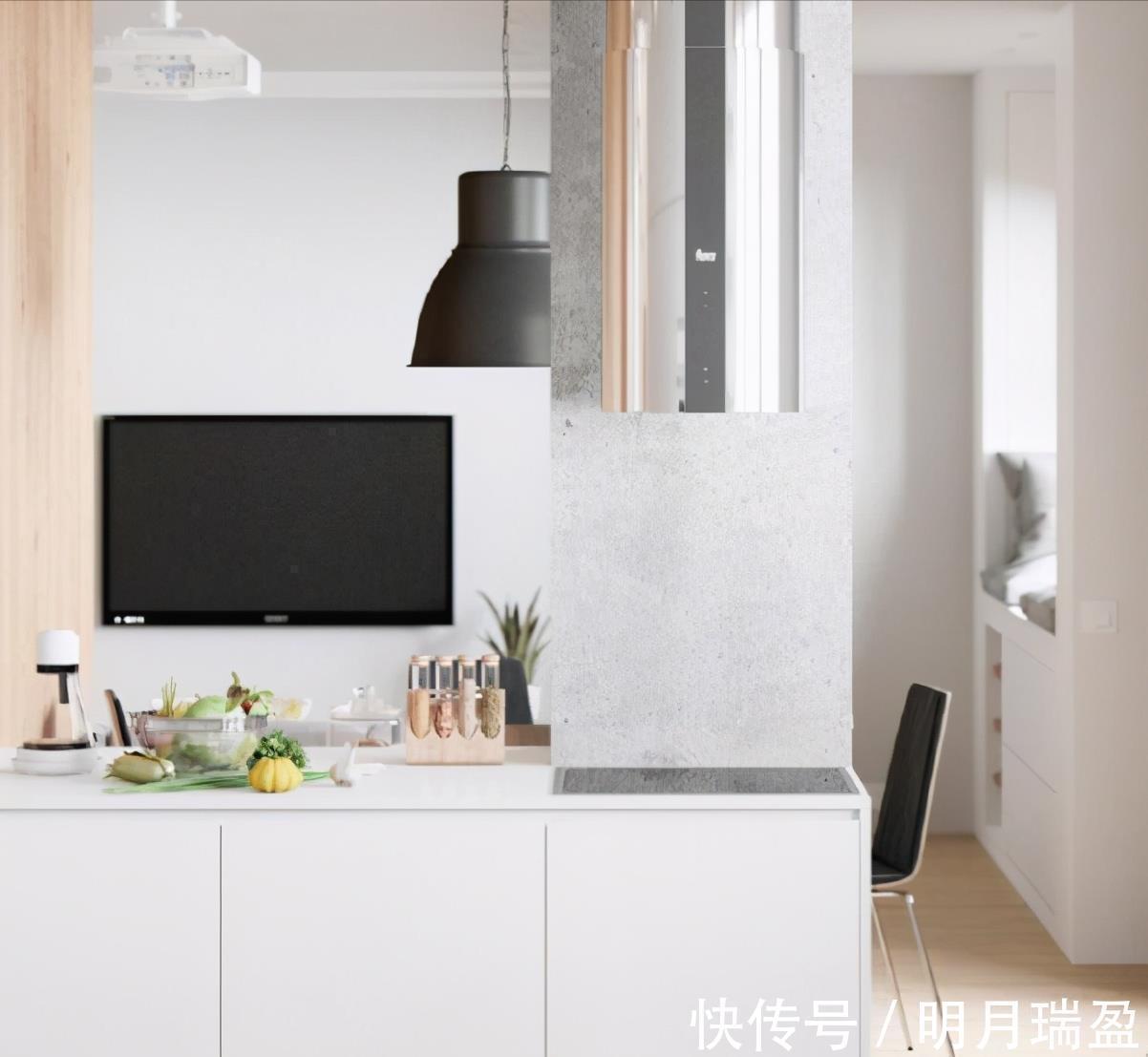 实木|她的50㎡北欧日式混搭风一室，开放式布局真敞亮，小家太温暖了！