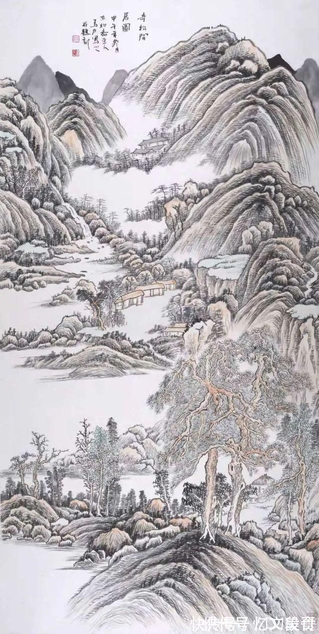 凯里学院!画内率真意 画外淌气韵 ——读马力的山水系列作品