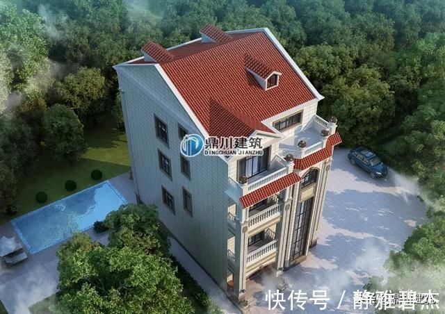 占地|带地下室豪华高层别墅，占地虽小但却很霸气，落地窗大露台功能全