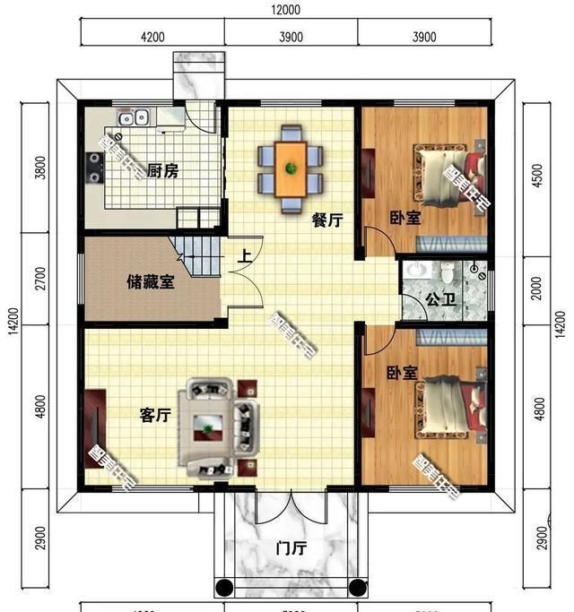 户型|在村里省钱盖洋房，那肯定要选择平屋顶户型，颜值也很在线哦！