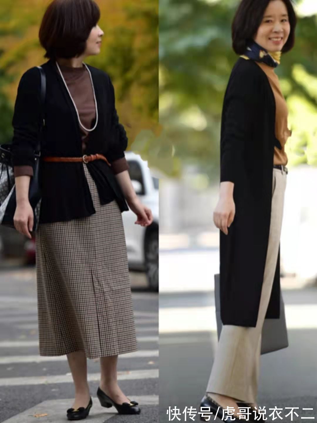 秋季 秋季流行“丝巾系脖子”,掌握技巧与搭法,年纪再大也能气质爆表