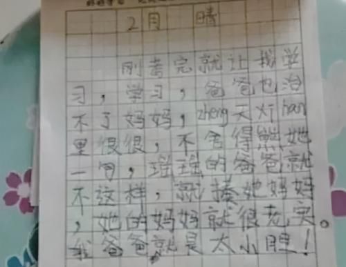 小学生作文《爸爸也治不了妈妈》，内容真实，说出了好多人的心声