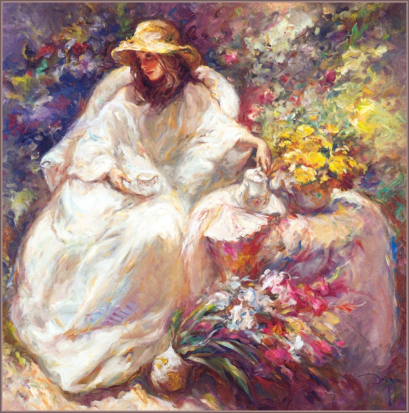 西班牙!千人一面的现代型美女;西班牙画家Jose Royo写实人物油画