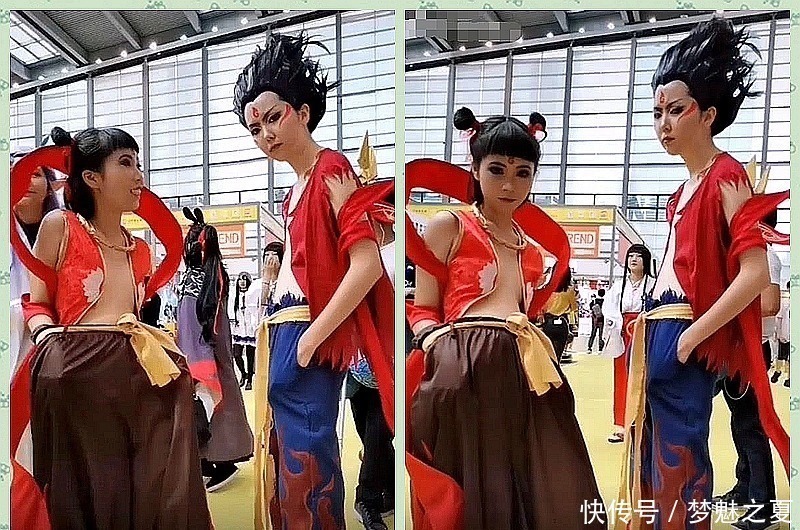 初中生cos|初中生cos哪吒现身漫展,看到身上穿的裤子才知道,这是个高手