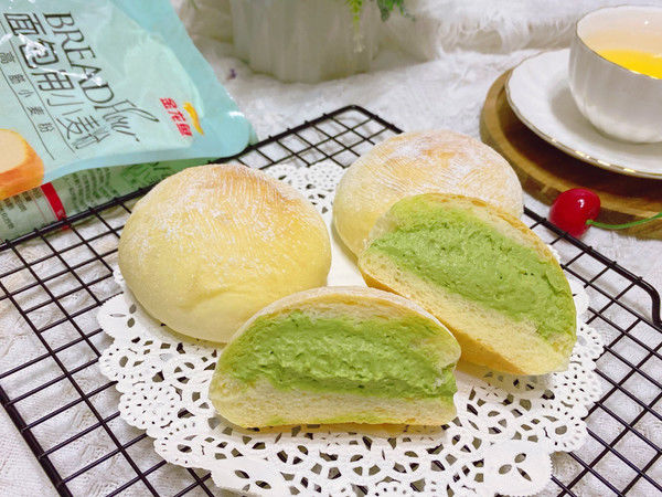 抹茶冰面包