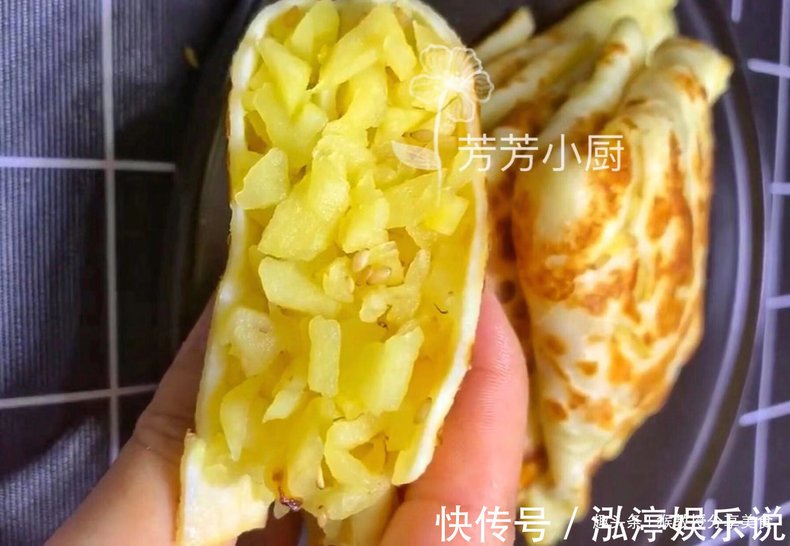 苹果|1包纯牛奶2个鸡蛋,不用烤箱也能做点心,清香营养,比买的还好