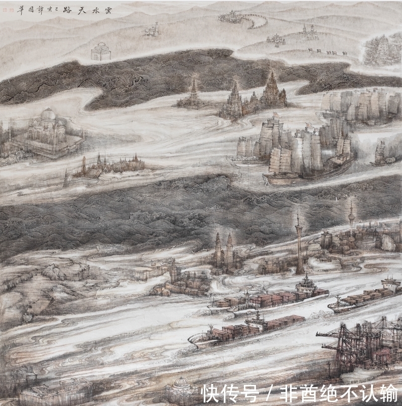 奎文区文化馆|奎文父子联袂举办建党百年书画展