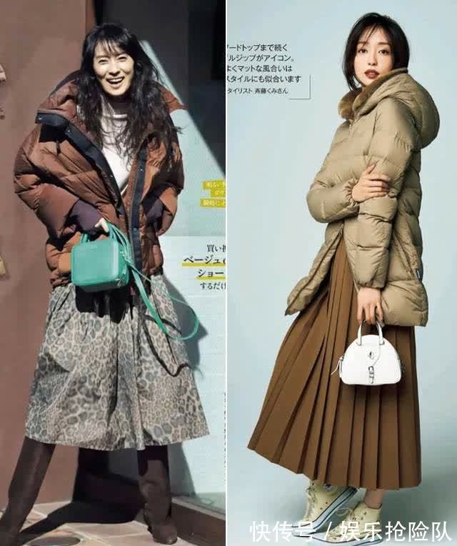 羽绒服 超美的“冬装”搭配模式,毛衣、大衣、羽绒服这样穿,优雅又保暖