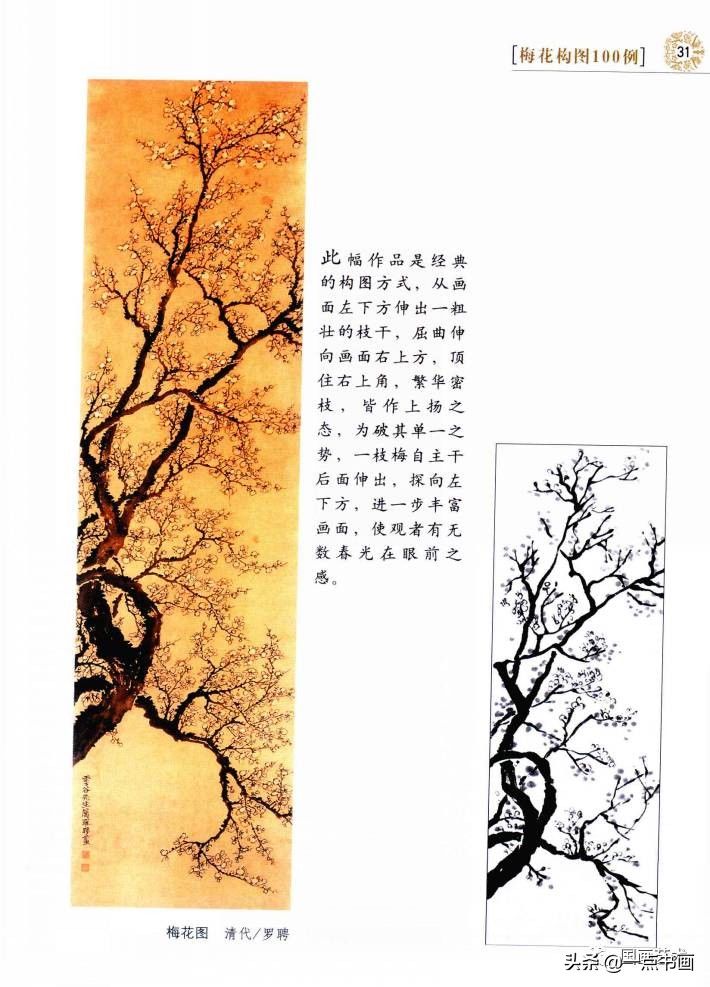 梅花构图100例（2）