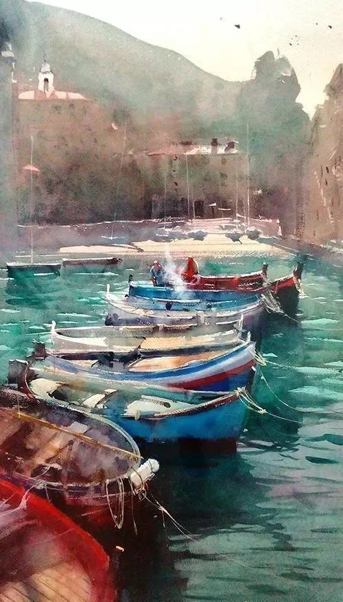 艺术家!世界上最有激情的水彩艺术家,这才是真正的水彩大师!