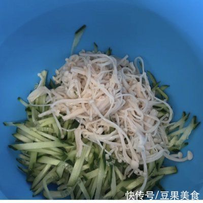 金针菇|#一周减脂不重样#金针菇拌黄瓜