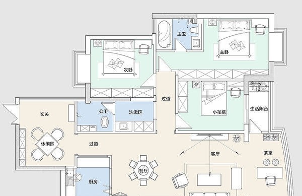 入户|走进她家,被入户的景象所惊艳到了,功能休闲还十分美观,有品位