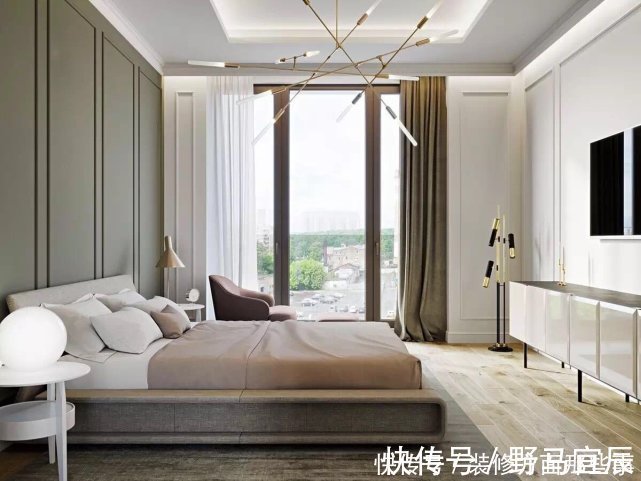 卧室|137平轻奢风带着情感,在家里的每个角落注入生活痕迹