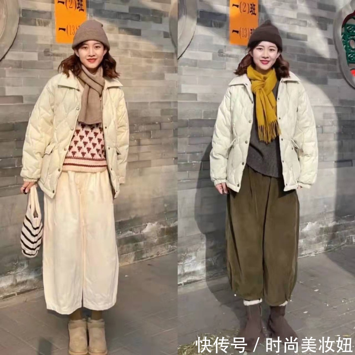 单调感 “羽绒服”这么穿太好看了,保暖实用又时髦,照着穿美翻了