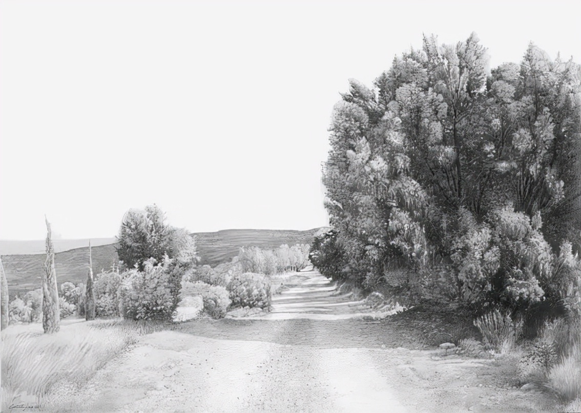 卡洛斯&写实微调的素描风景,艺术家Carlos Castillo Seas作品真是绝了!