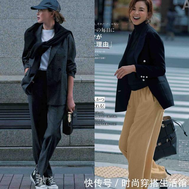 小西装|?40、50岁女人别再随便穿了,参考这些搭配,提升气质、显年轻