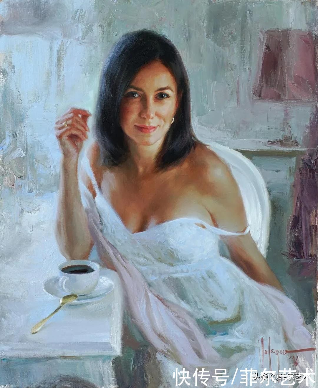 弗拉基米尔&俄罗斯画家弗拉基米尔人体油画里的美女,美得让人难忘