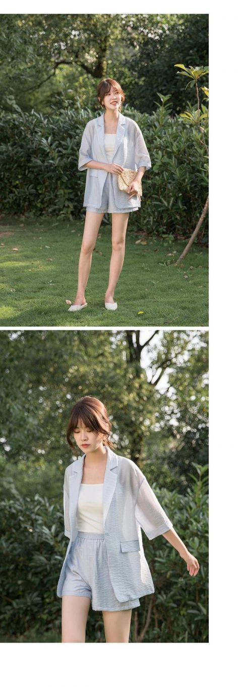 正式感|可甜可酷还超有范儿的西装短裤套装,时髦中带着一点小正式