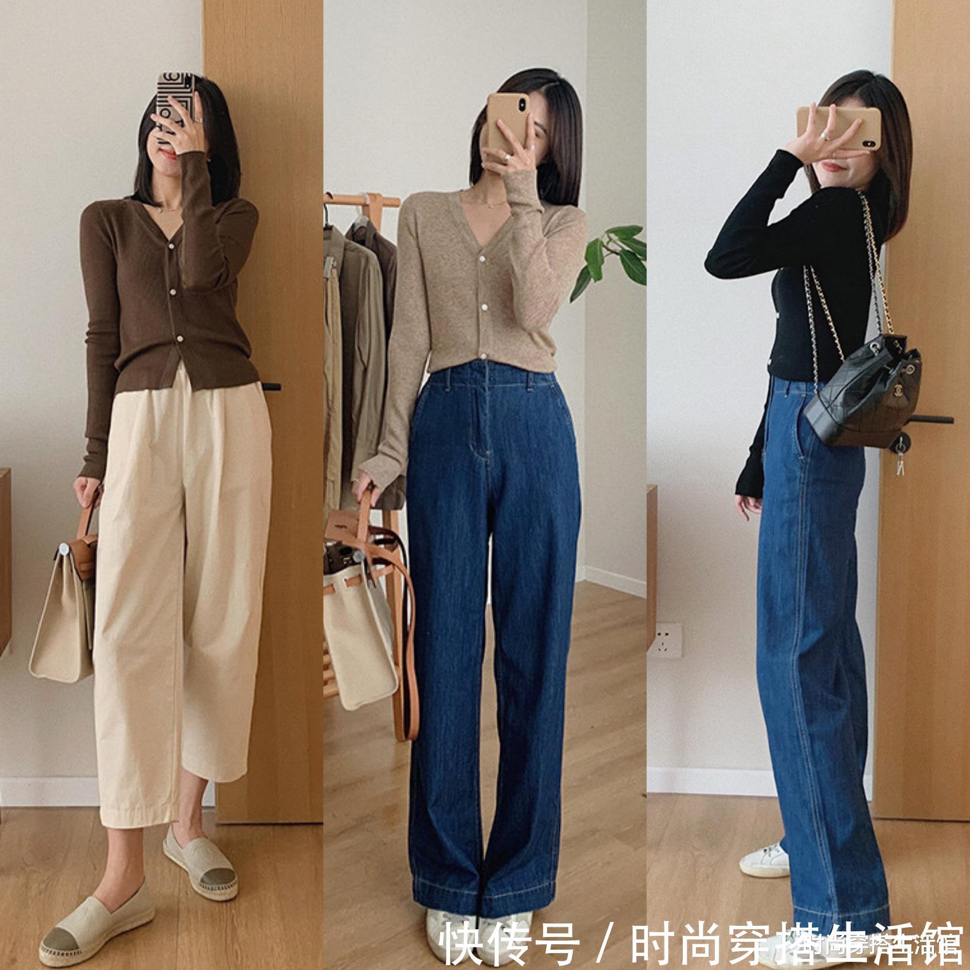 套头 降温后不要穿得太老气,今年流行这样穿,简约高级还保暖