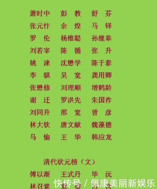 名录|中国历朝历代状元名录,看看你祖上都有谁?