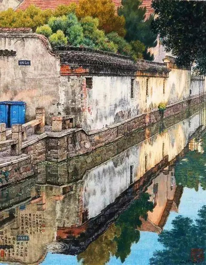 贺天健&吕吉人笔下的水韵江南,美在意境!