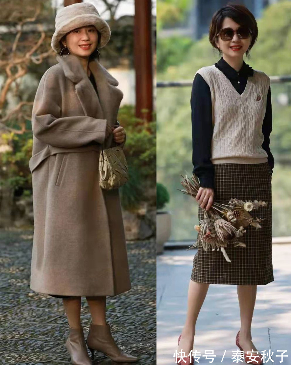 围巾 人到中年的冬日穿搭,就该这样子:美极了!