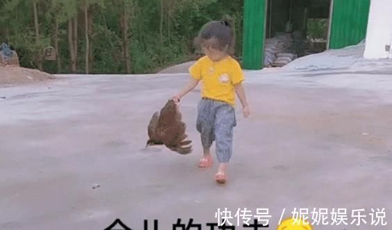 步伐|“山大王宝宝”手拎母鸡,走出六亲不认的步伐,网友:王者归来?