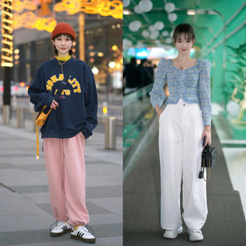 早春穿“阔腿裤”很舒适，但要搭对了“鞋子”才会更加时髦