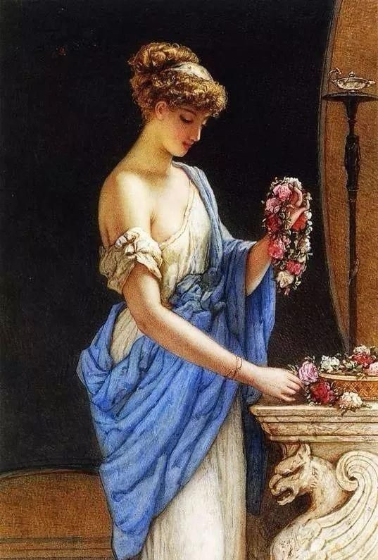 美人!英国艺术家詹姆斯·桑特人体油画中的美人,珠圆玉润,风情万种