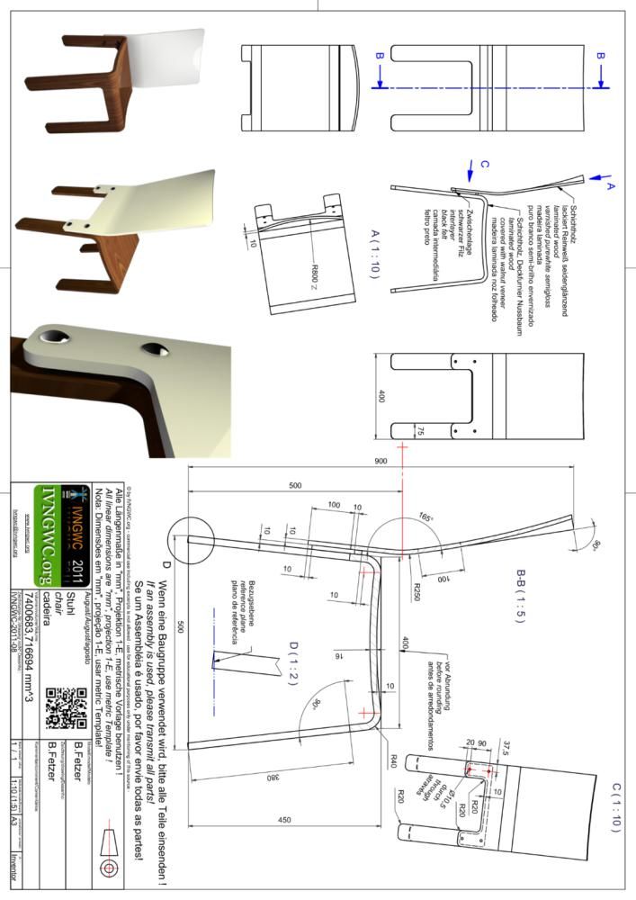  前视基准面|用SolidWorks画一把椅子，用了好的步骤，却与答案不符