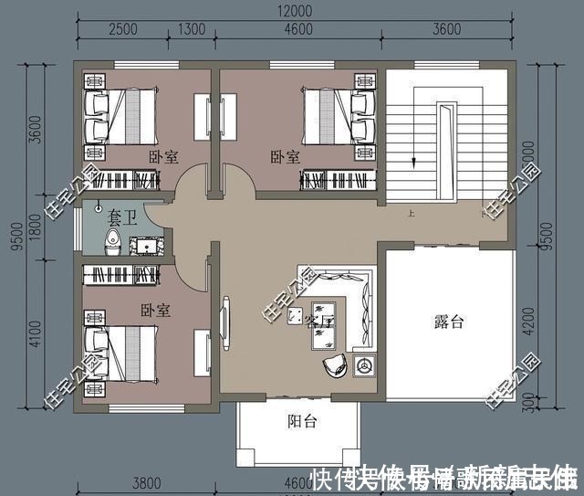 户型|宽12米，长10米地，怎么设计2层带堂屋的农村别墅呢！
