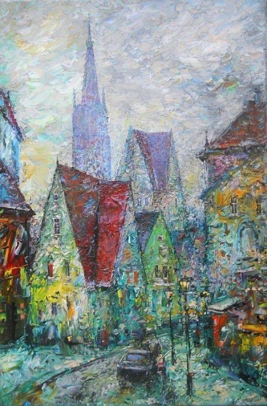 颜色#谢尔盖·雷巴克:世界的艺术家的颜色是明亮、富有表现力