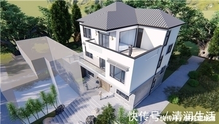 露台|推荐5款三层别墅设计图纸,最适合农村建的房子