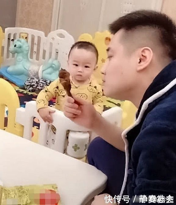 娃火|“馋嘴奶爸”带娃火了,看到奶爸得意的模样,宝宝:记仇第一天