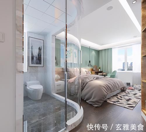 小户型|100平现代风极简家,浅色系混搭设计,让整个内景充满浪漫气息