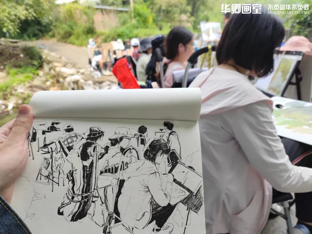 作品展#一眼沦陷这样绝美的秋色看完不得不爱!华卿国画定向班写生作品展