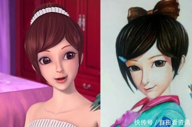 画风|叶罗丽主角画风变成2D后,辛灵、冰公主可爱,王默水王子好般配