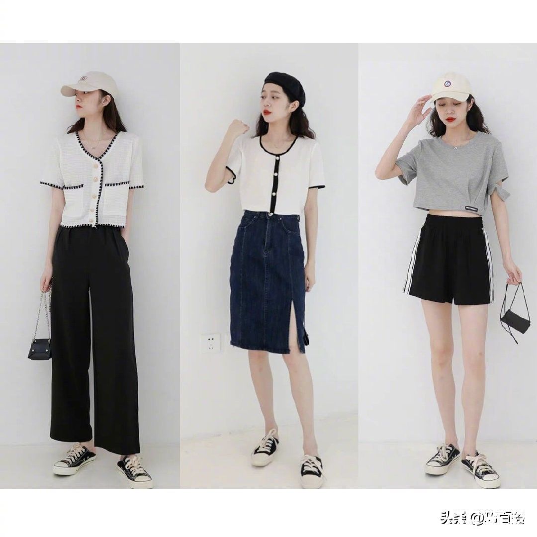 单品|27套清爽利落的夏季穿搭，显高显瘦没商量，大学生跟着穿很时尚