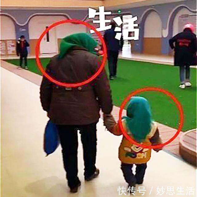 打扮|奶奶送孙女去幼儿园,孩子的打扮“引热议”,网友:走错地方了吧
