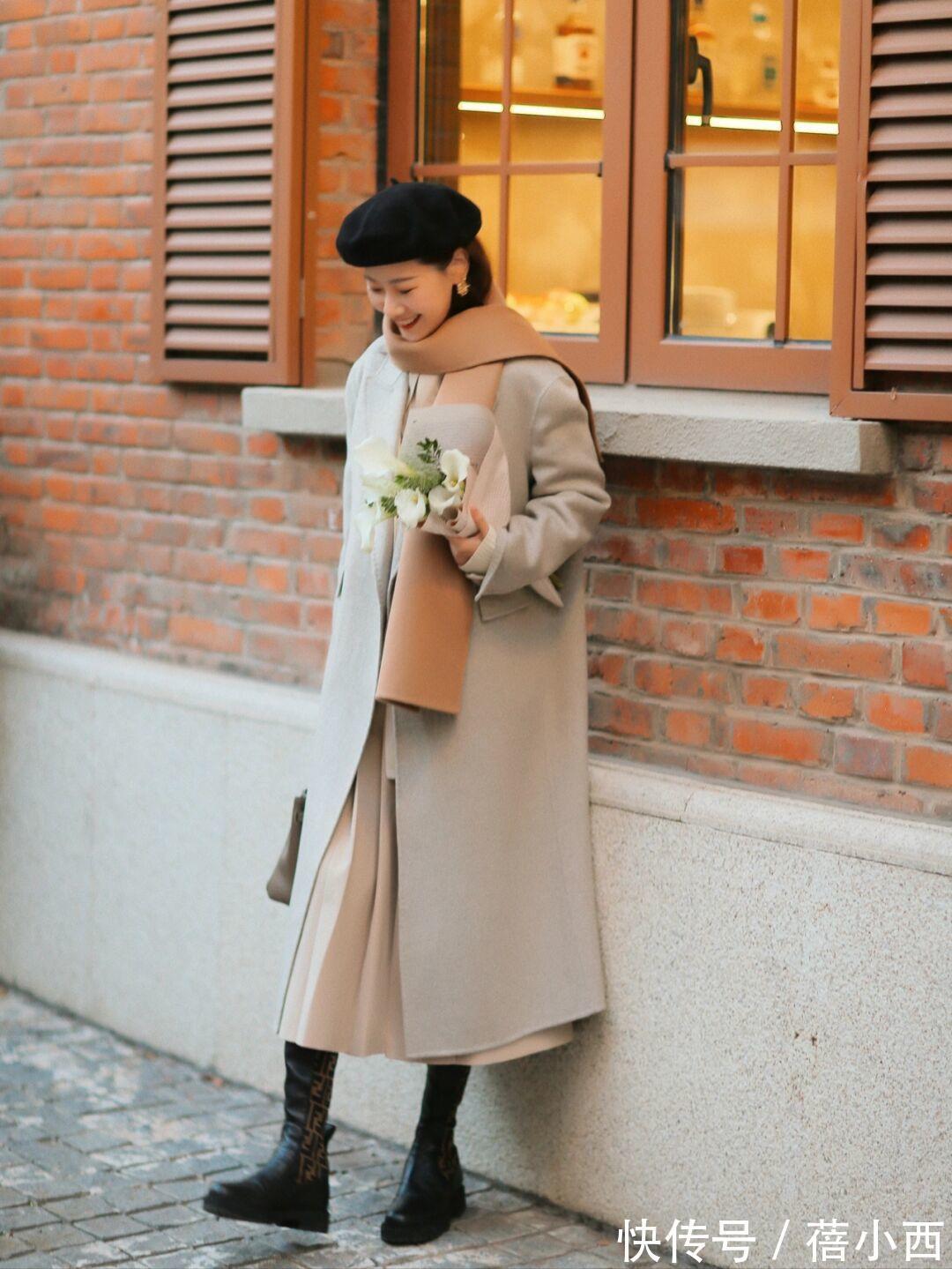 大衣|入手一件“长款大衣”,这样搭配阔腿裤、牛仔裤、半身裙,显档次