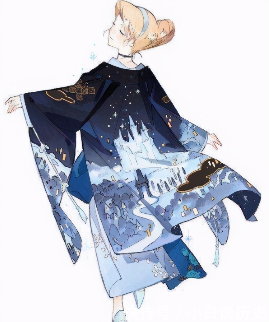 乐佩|迪士尼公主的和服风格，原来白雪公主如此美丽，看到乐佩很满足