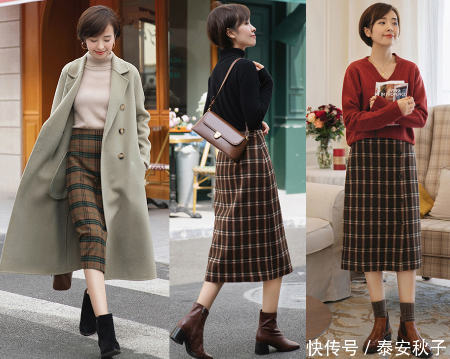 早春火了的“毛衫+半身裙”穿搭:简单日常、也能雅致迷人!