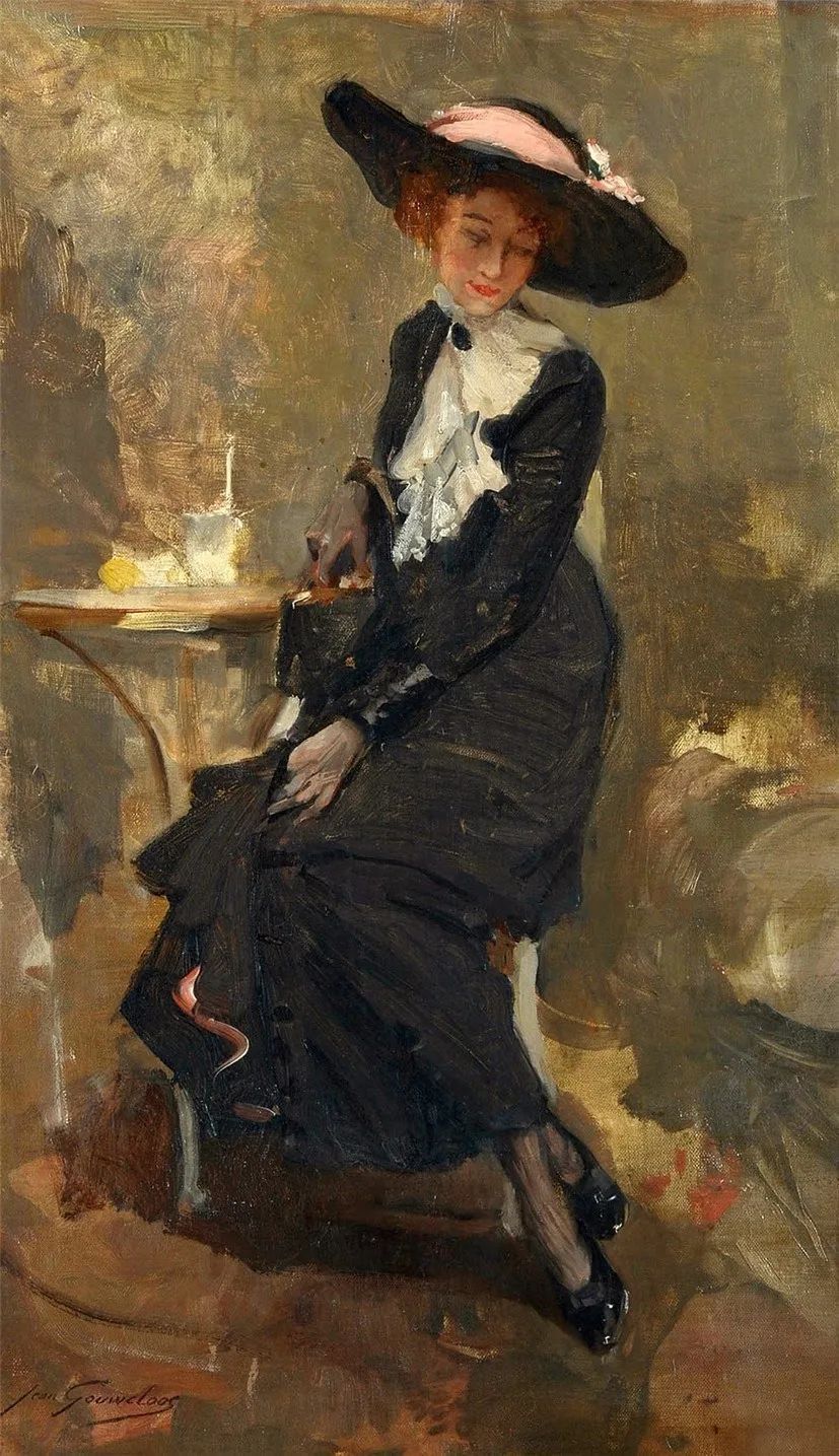 共济会@比利时艺术家古韦卢斯油画里的女子,有深度有内涵