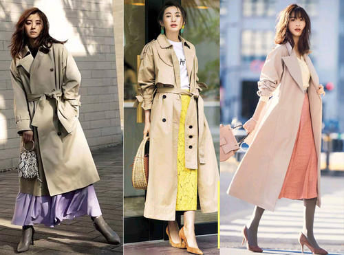 一件风衣如何穿出7种风格，学会些搭配技巧，一周穿搭不重样