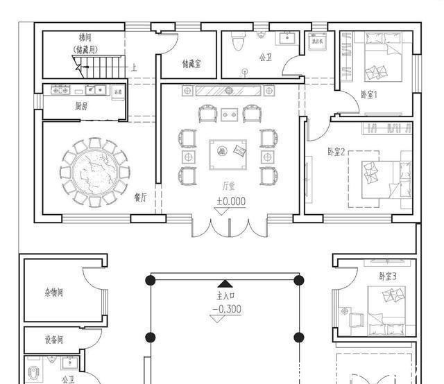 富贵牡丹|惊艳全村，这处自建四合院设计，堪称自建典范！