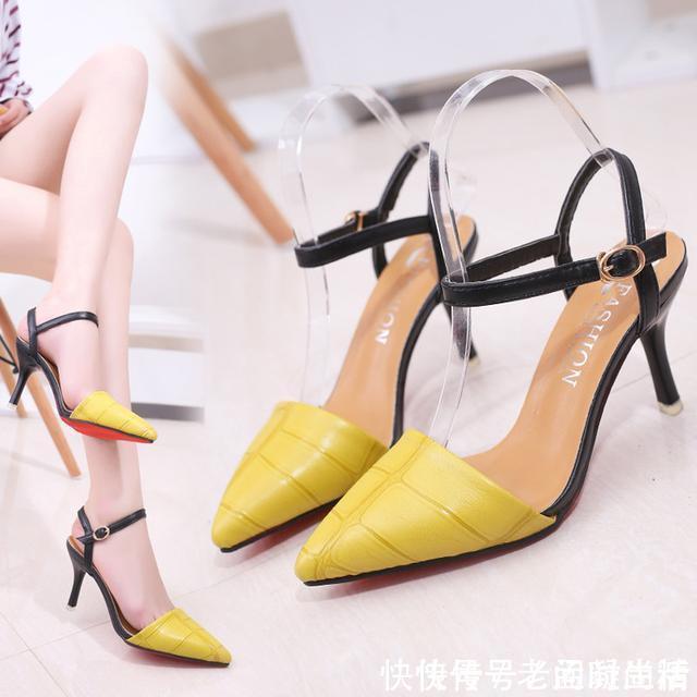 高跟凉鞋|凉鞋不用穿的跟太高,这几款穿上之后更加时尚还舒适