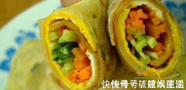柔软|这是我见过最简单的烙饼，一擀一折，有菜有蛋，柔软筋道真解馋