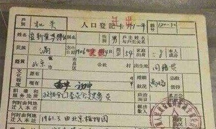 溥仪|“溥仪”上户口,除了住址要填故宫,最后一栏更是让人左右为难